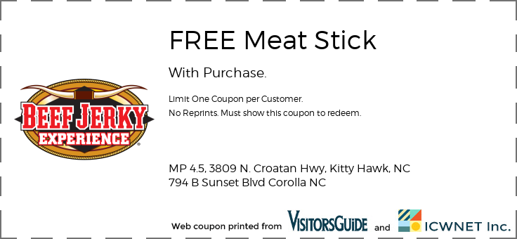 FREE Meat Stick With Purchase. 