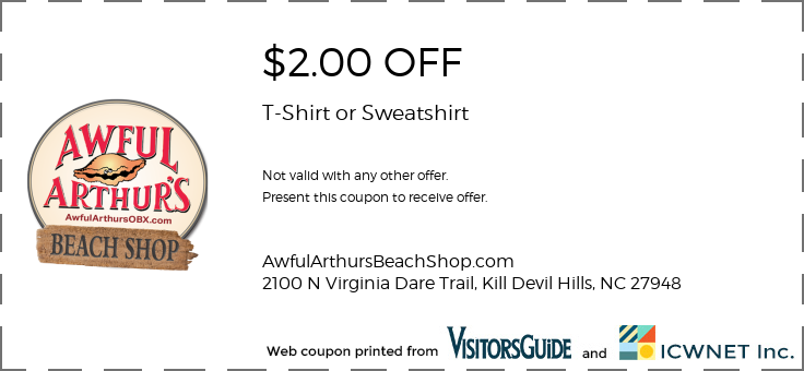 $2.00 OFF T-Shirt or Sweatshirt