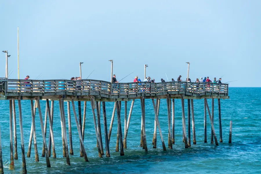 Fishermen on Avalon Fishing Pier