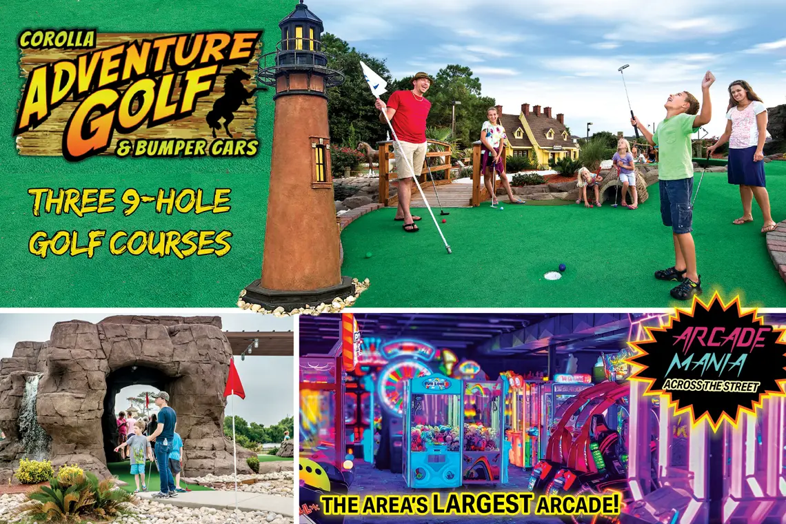 $1 OFF EACH GOLF GAME FOR EVERYONE BEFORE 5 PM