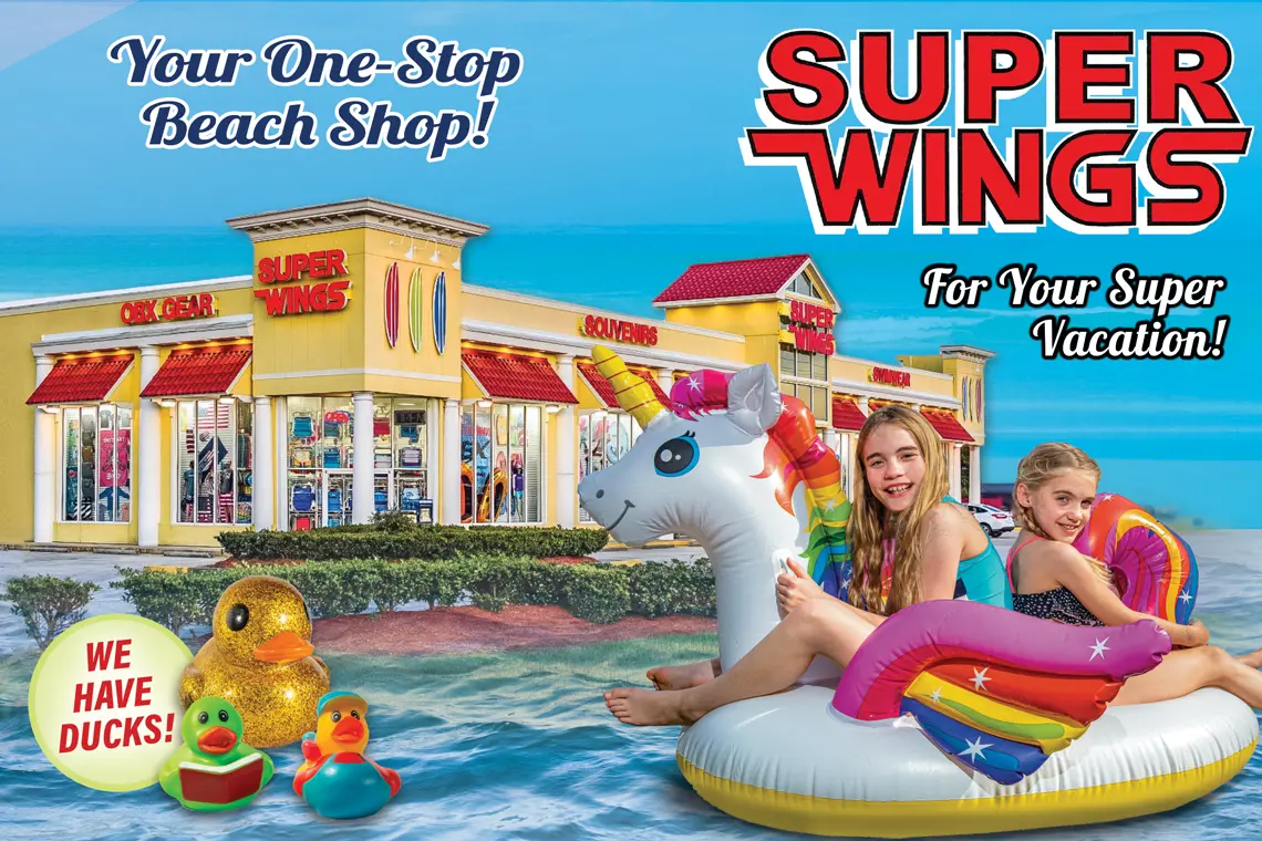 FREE SUPER WINGS BAG WITH PURCHASE OF $30 OR MORE
