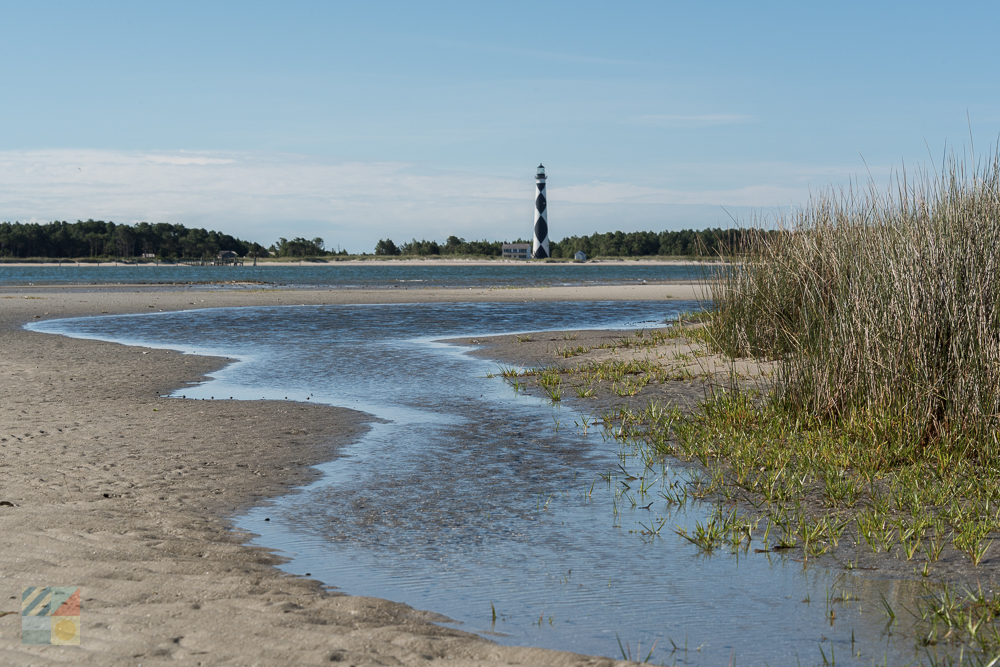 Cape Lookout Lighthouse from the Shackleford Banks