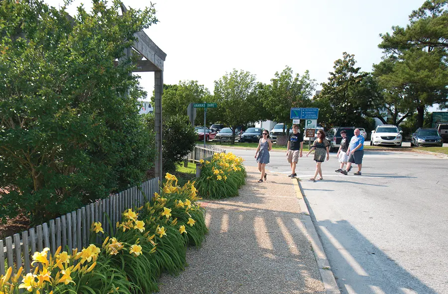 OBX Walking Tours walking the tour