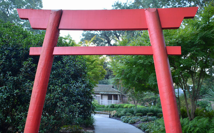 The Japanese Garden at New Hanover County Arboretum in Wilmington, NC