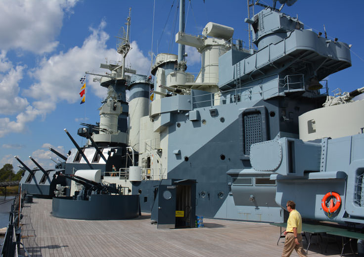 USS North Carolina in Wilmington, NC