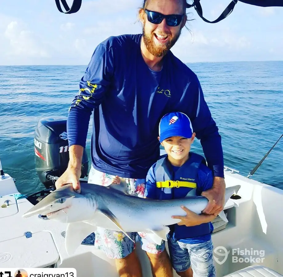 Family Shark Fishing & Dolphin Discoveries 2 charter image 5