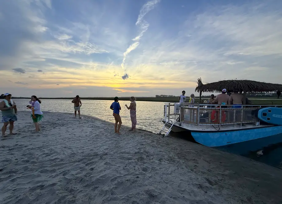 Sunset Private Tiki Boat Cruise