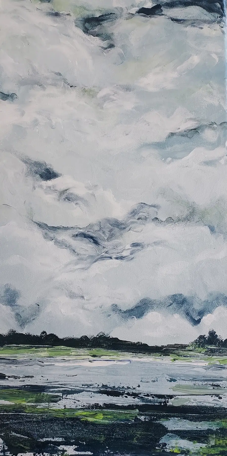 Sky & Water Study in Acrylic