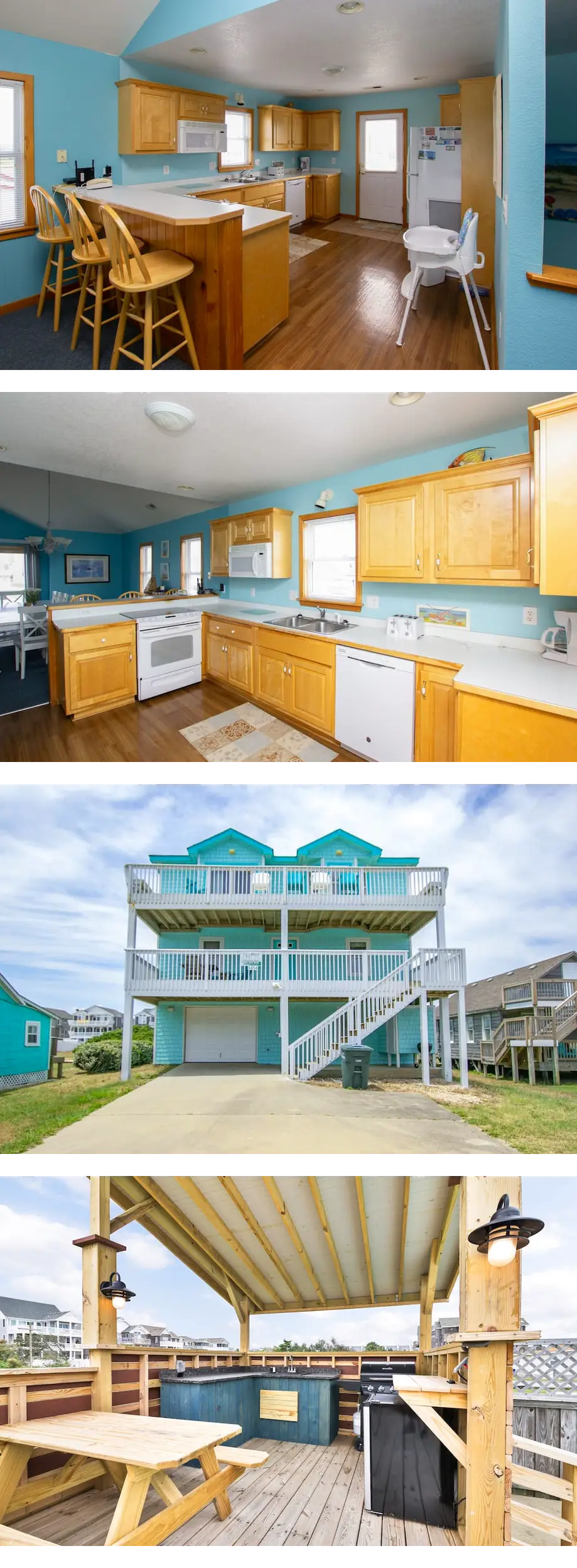 Semi-oceanfront home just 123 yards from...
