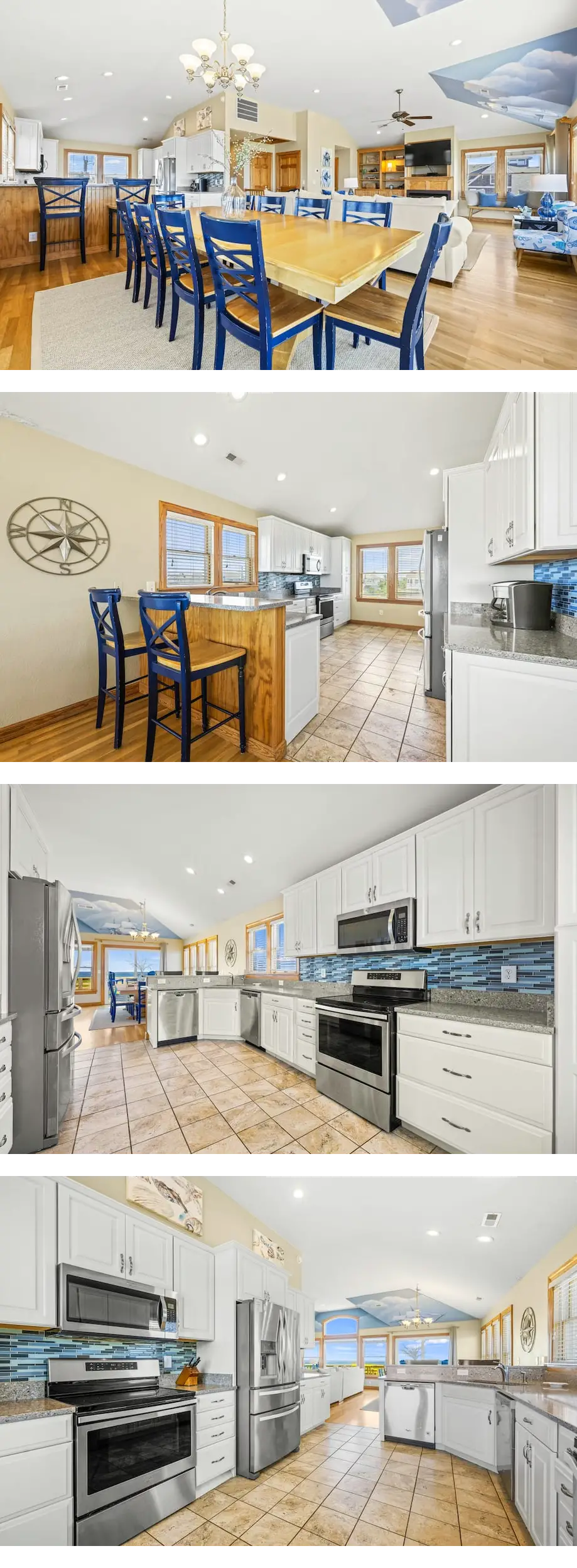 Spacious oceanfront rental with private ...