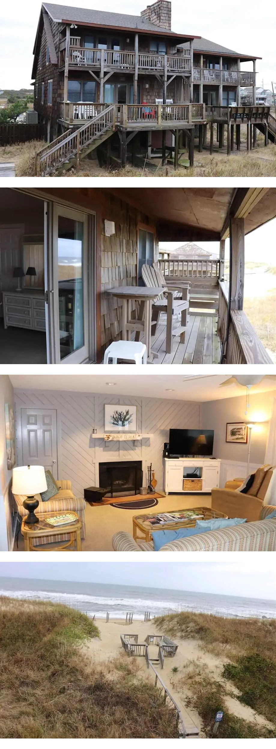 Oceanfront OBX Nags Head mp 13.5 4 bed/3...