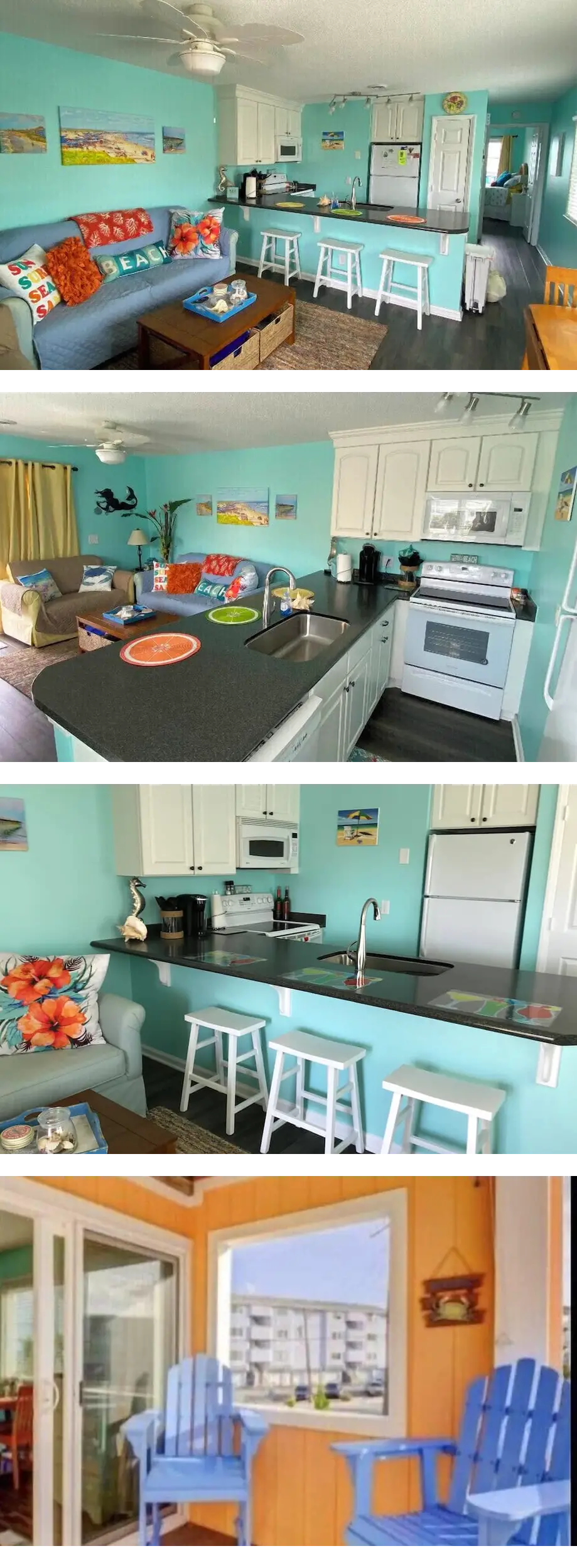 Bright end unit, Ocean Views, 1st floor,...