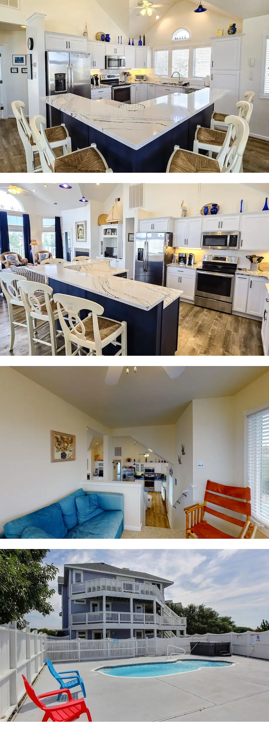 Oceanside home In Corolla with pool, hot...