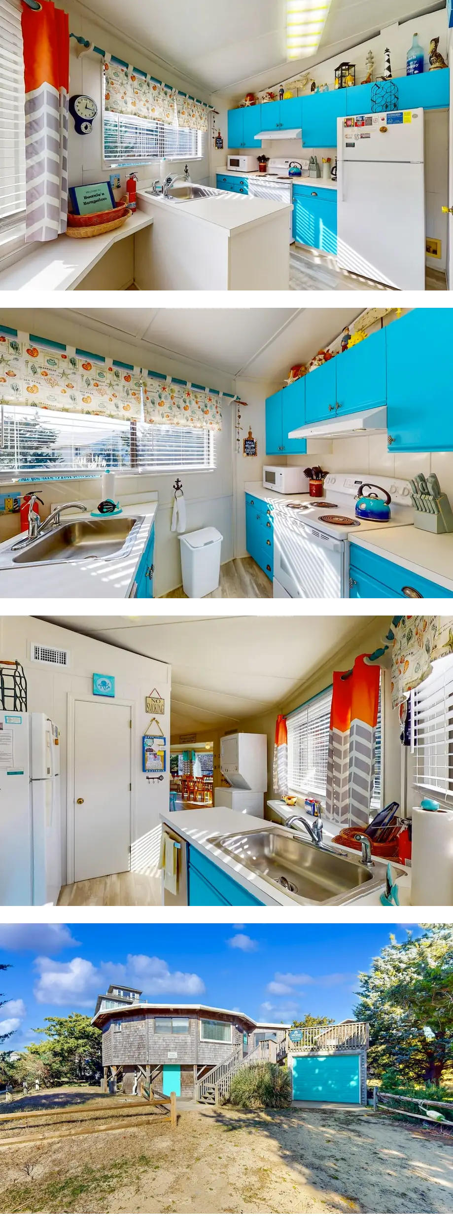 Unique Octagon OBX Home: Steps to the Be...