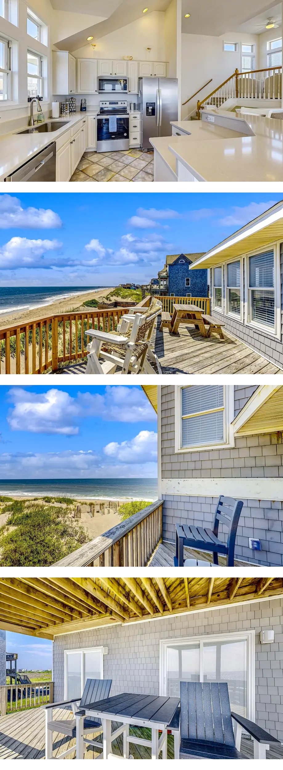 Oceanfront house with private hot tub, c...