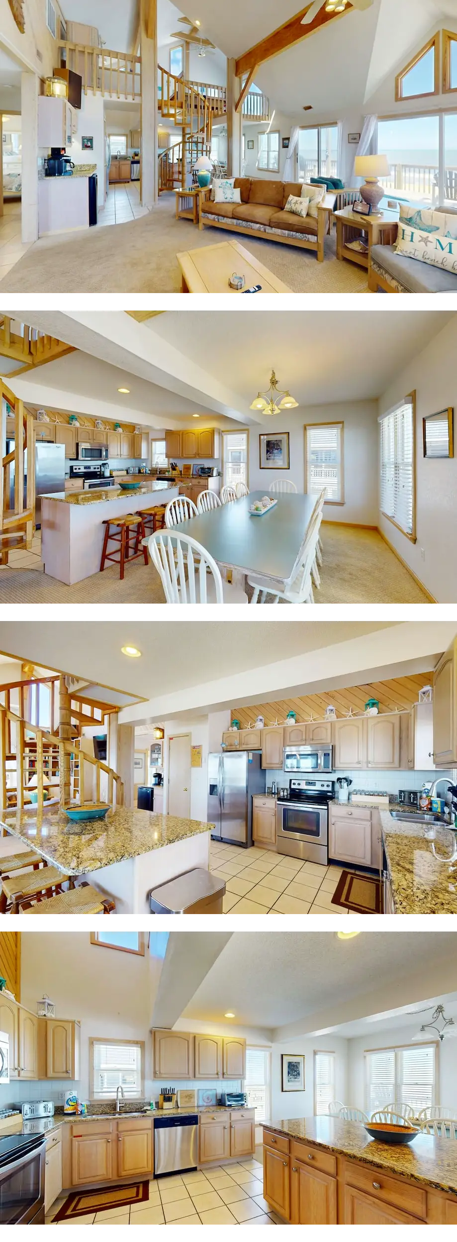 Oceanfront house with amazing deck views...