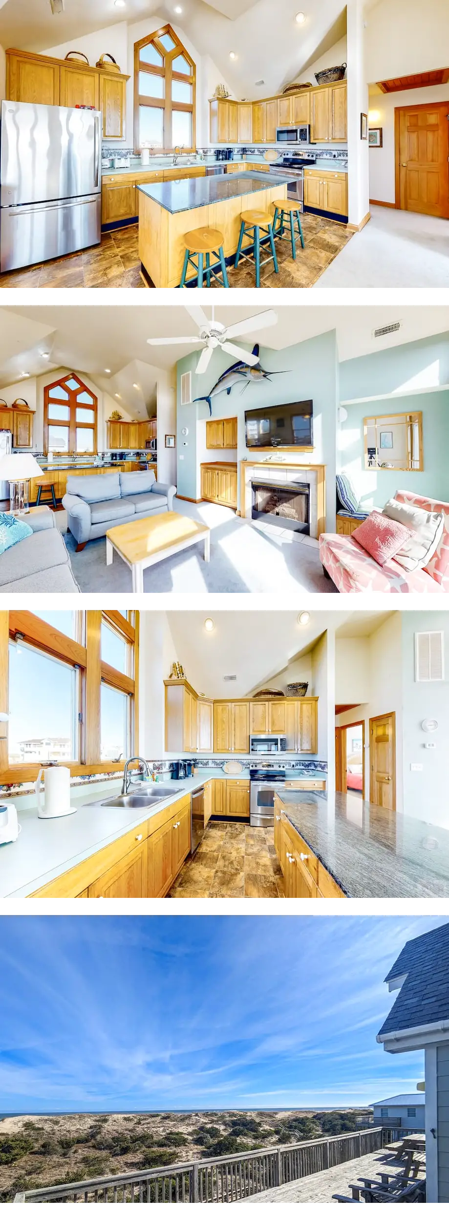 Oceanfront home with private hot tub, po...