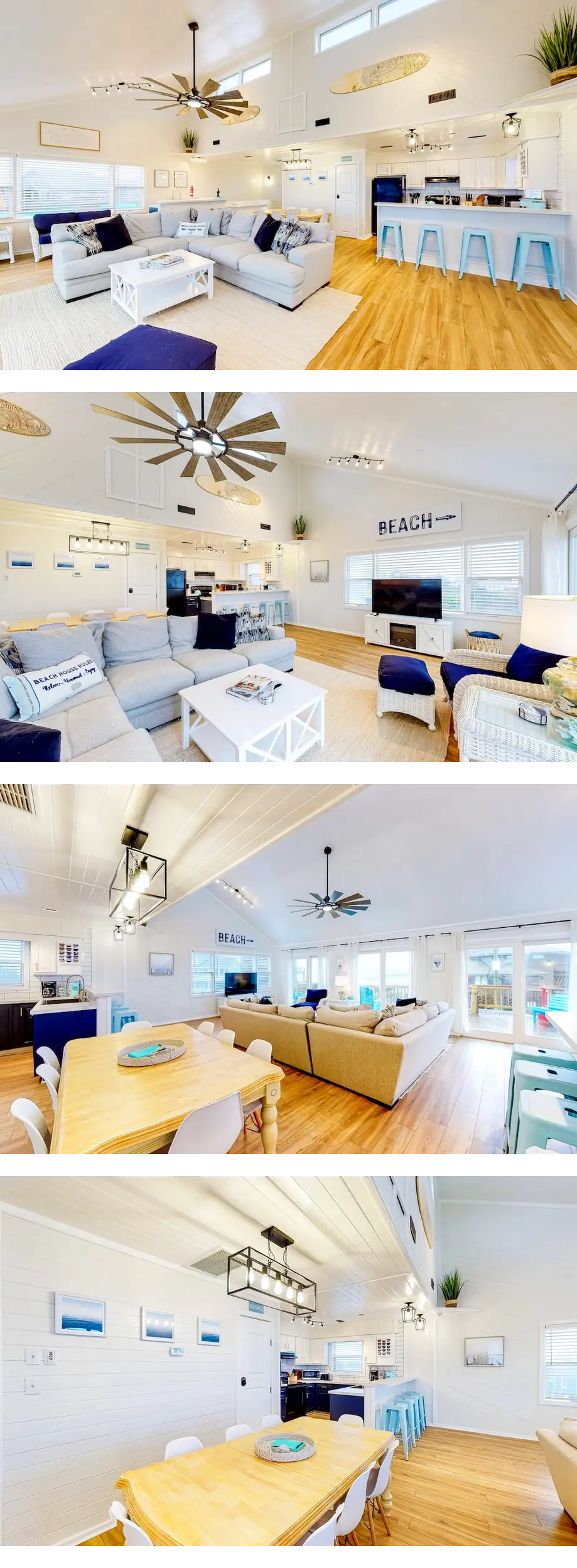 Modern semi-oceanfront beach house with ...