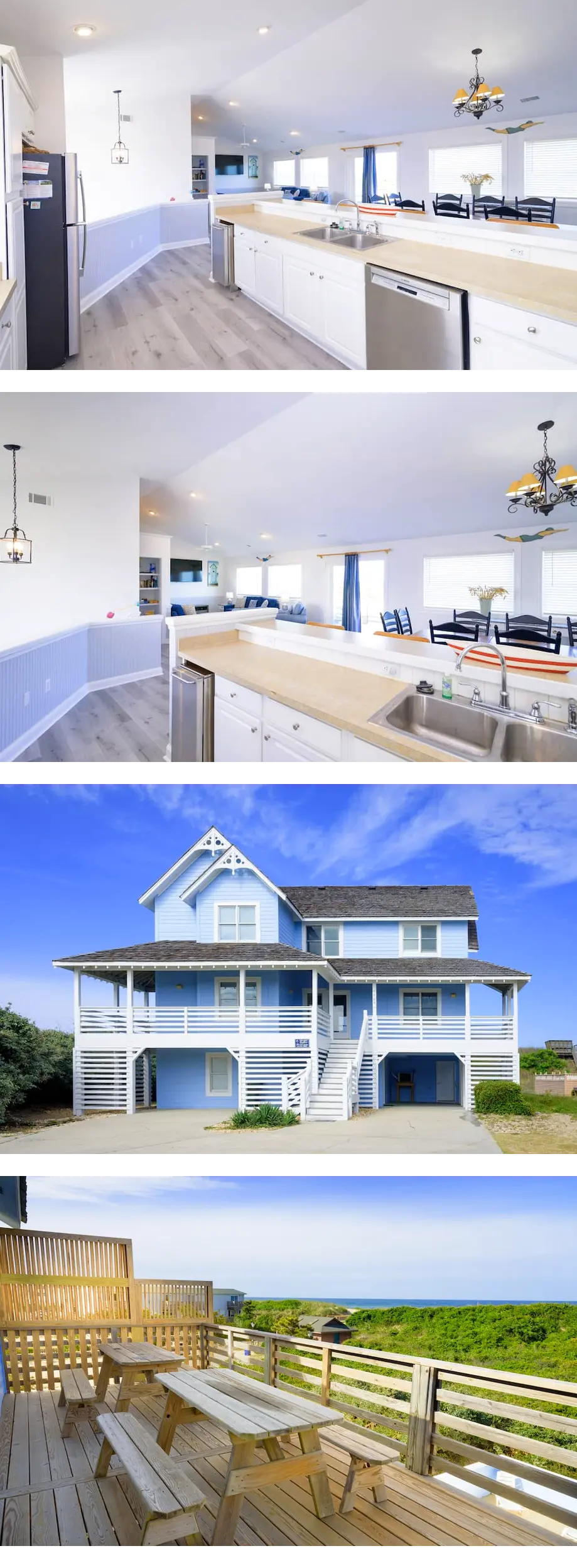 Oceanfront Nags Head home with private p...