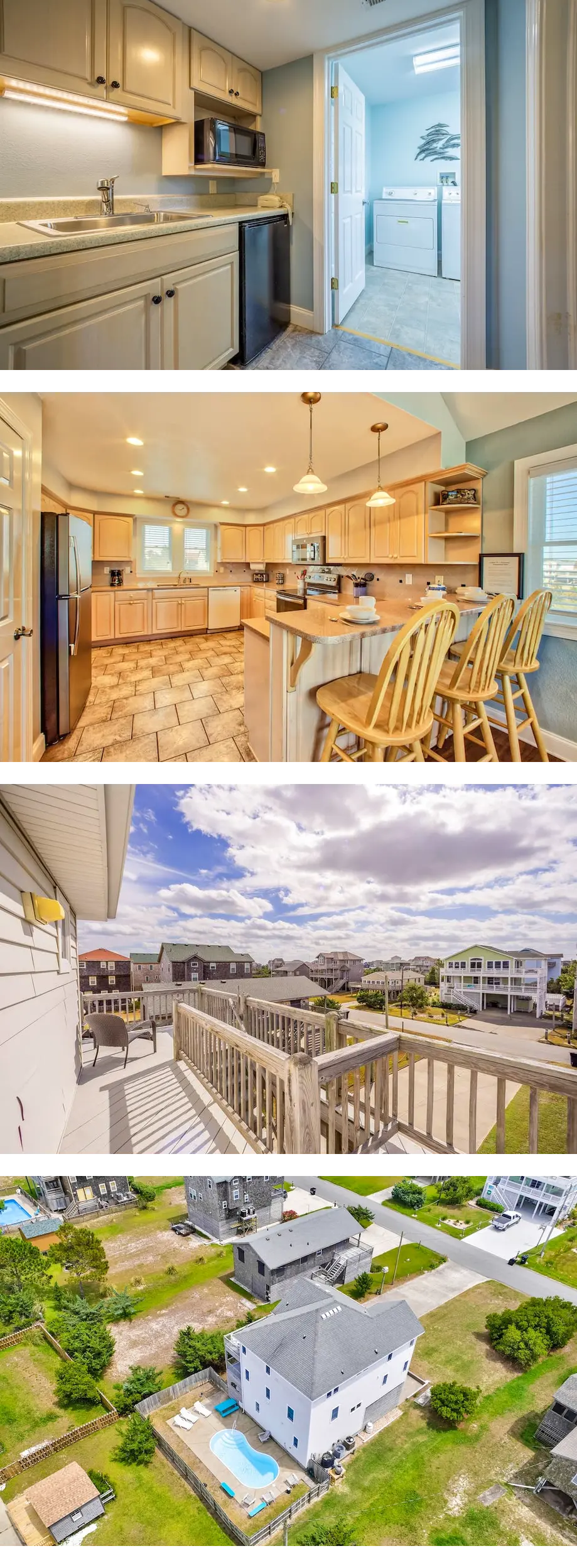 3-story home with multiple decks, grills...