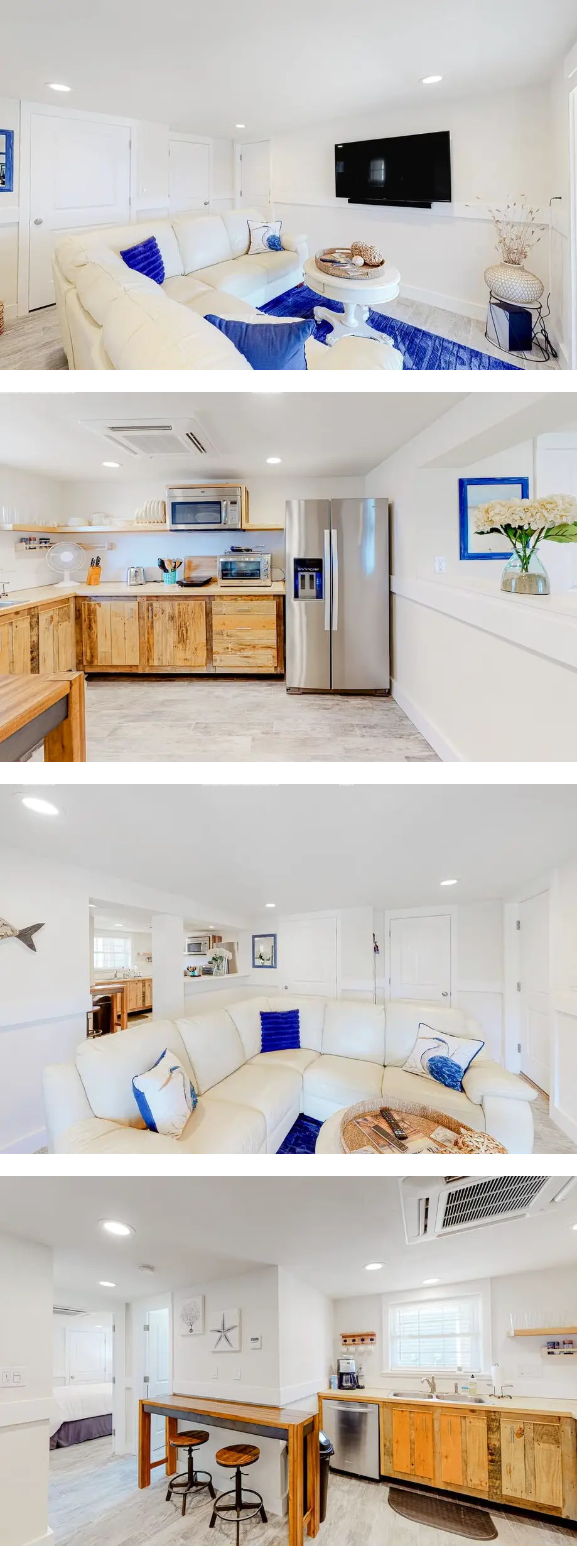 Modern ground-floor apartment with scree...