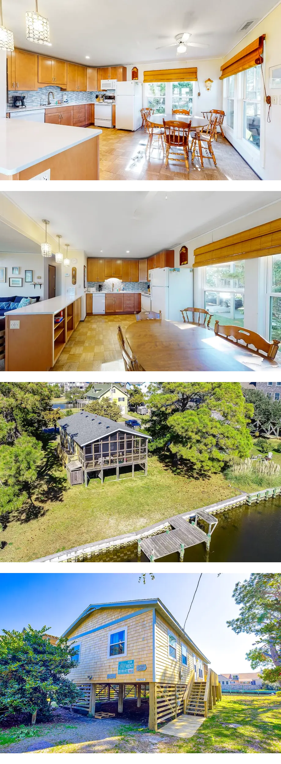 Waterfront home on a scenic canal with a...