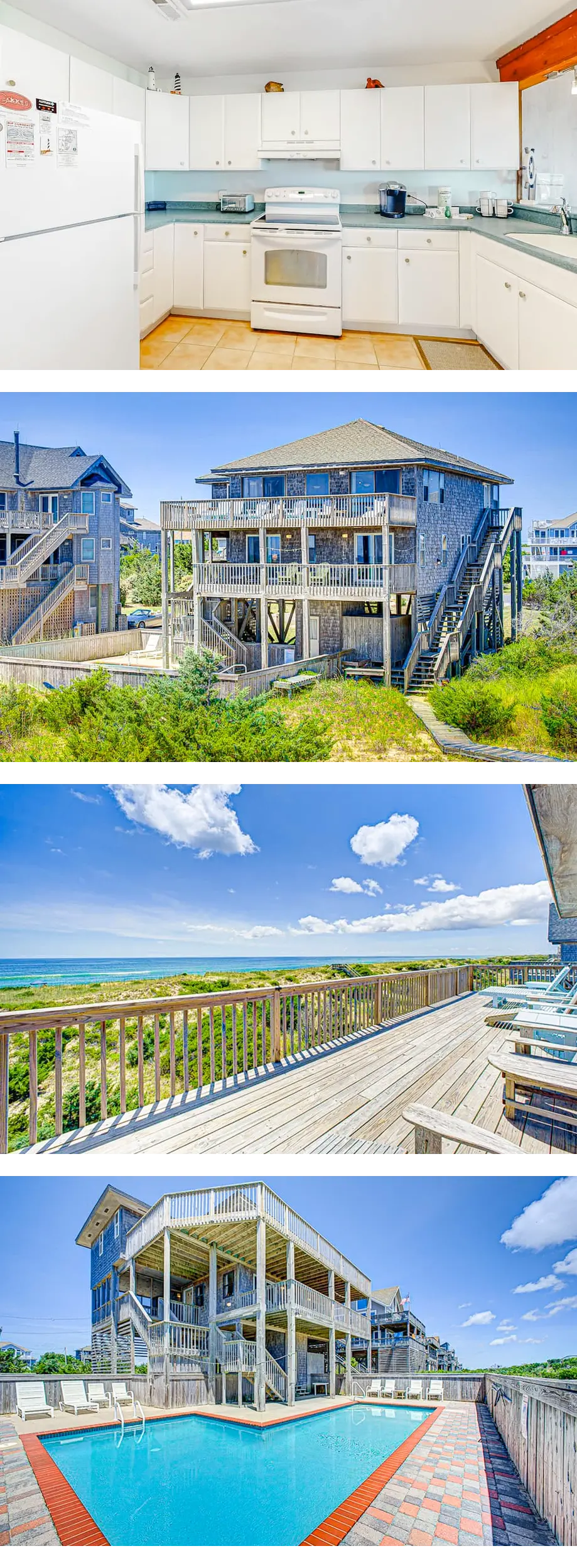 Oceanfront home with private boardwalk, ...