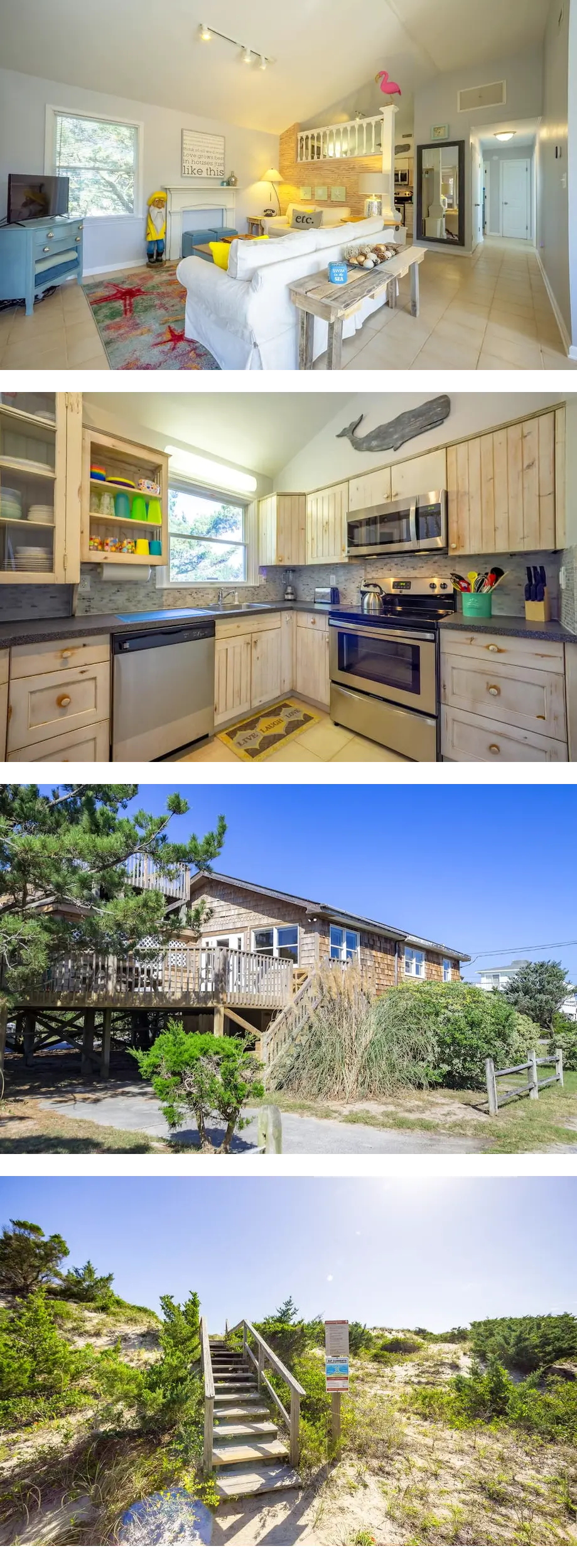 Semi-oceanfront dog-friendly home with p...