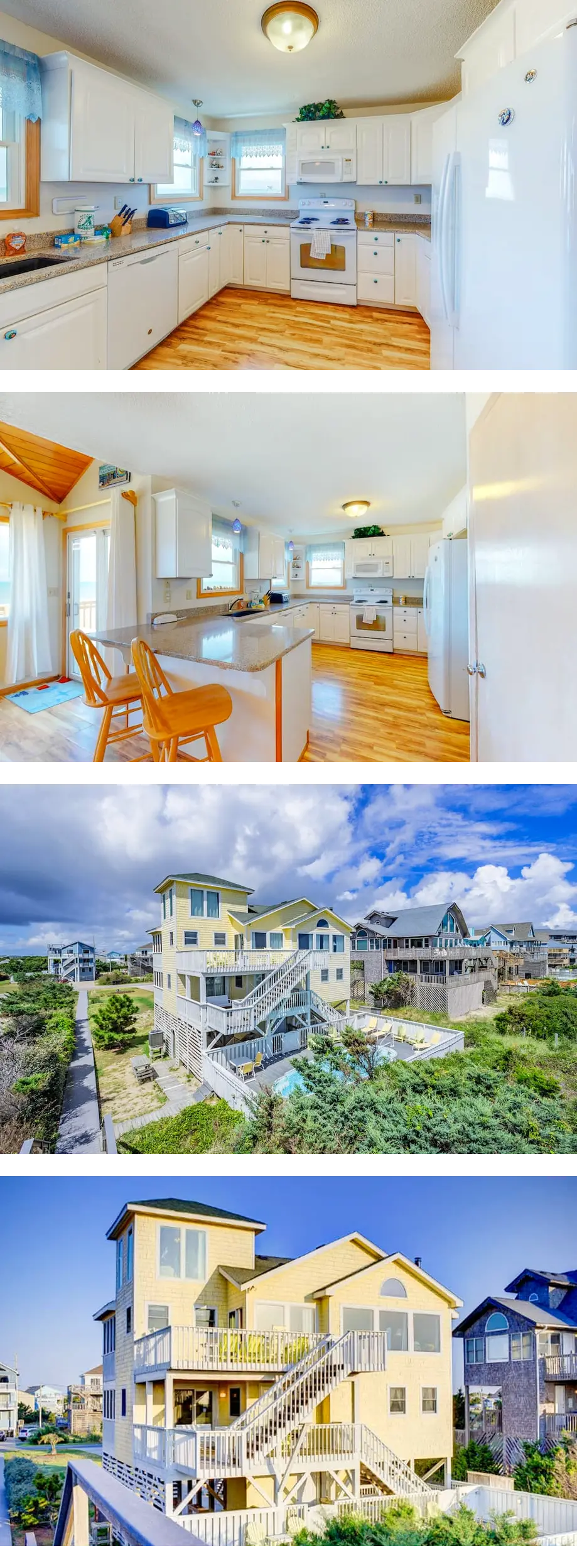 Grand beach home with 2 porches, private...