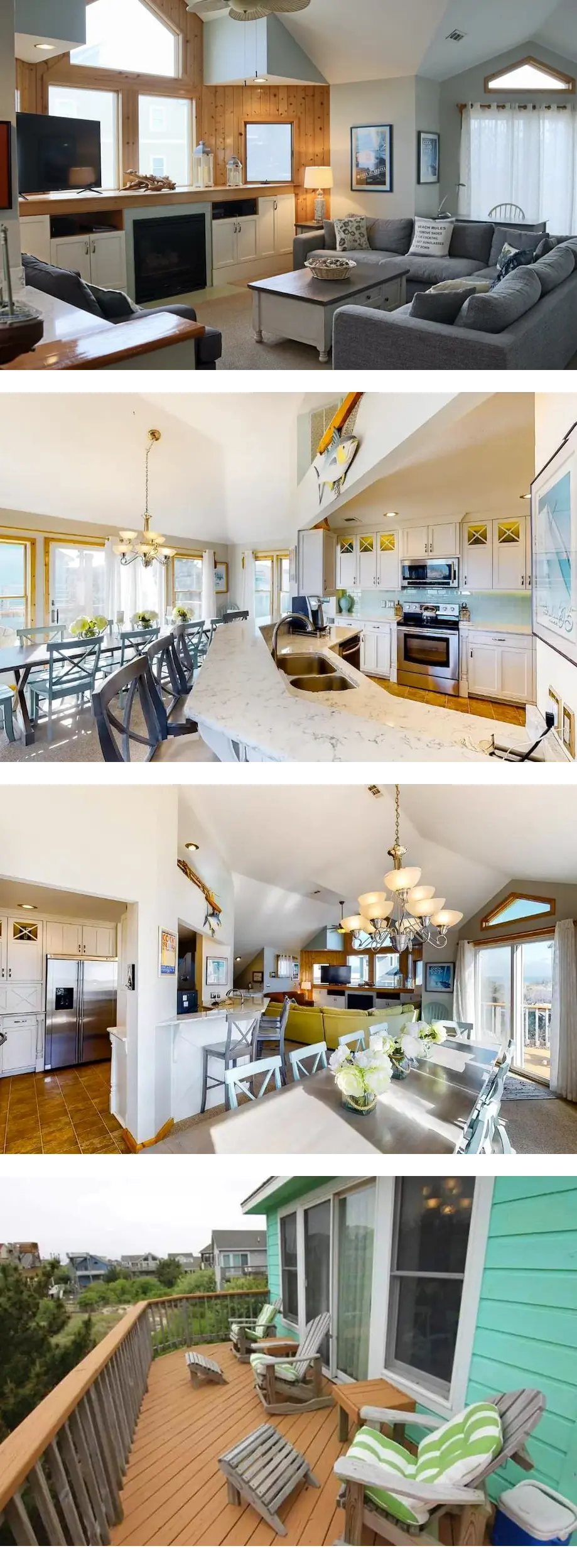 Semi Oceanfront 5 bedroom dog friendly c...