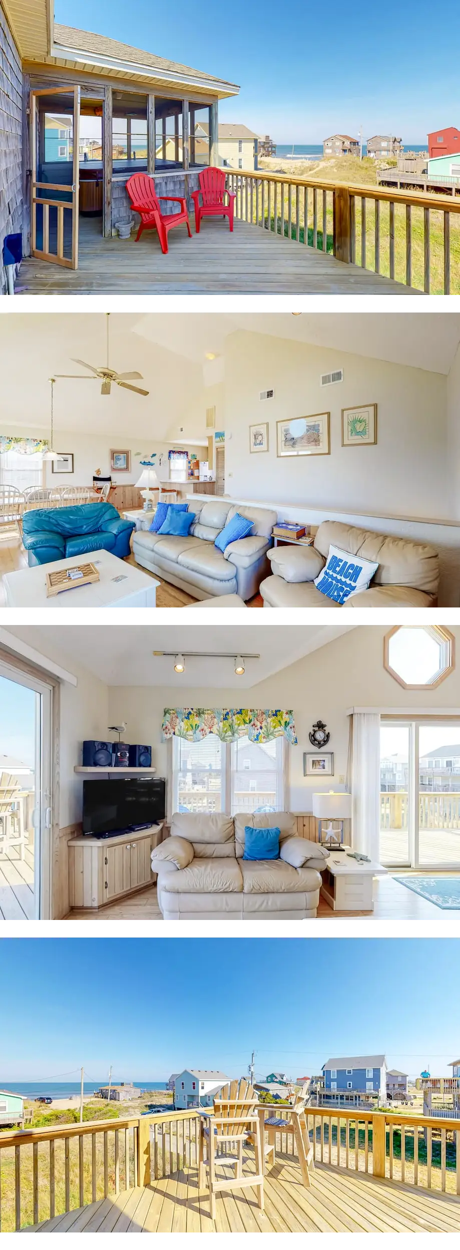 Enjoy a semi-oceanfront getaway, just tw...