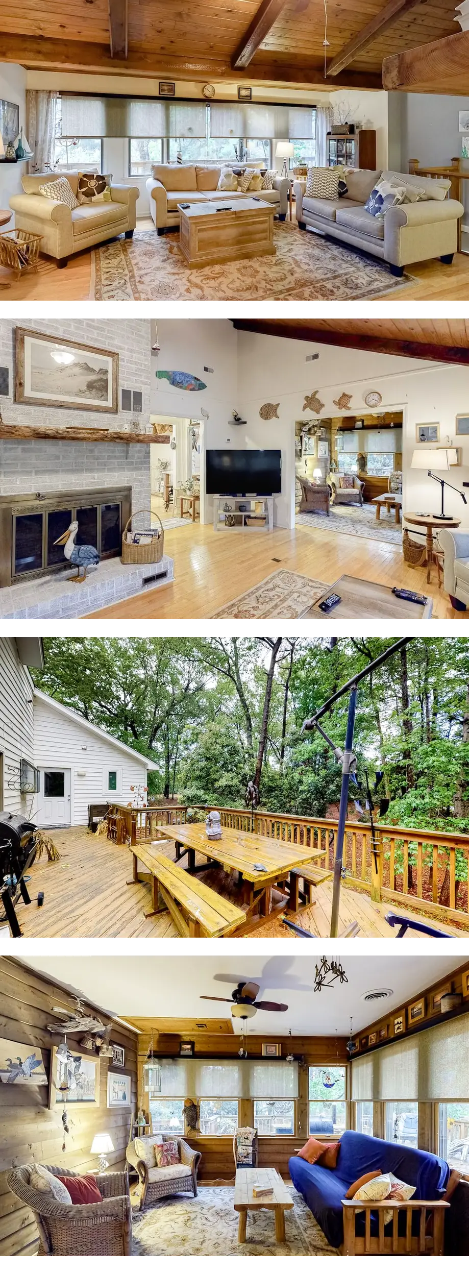 Tranquil waterfront home w/large deck, g...