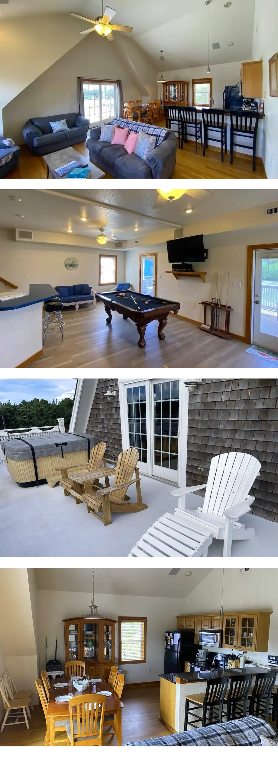 Cozy  Beach House 4BR, Hot tub, Pets OK