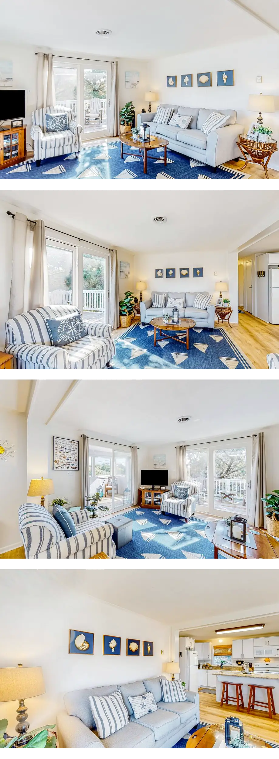 Remodeled home near beach with screened ...