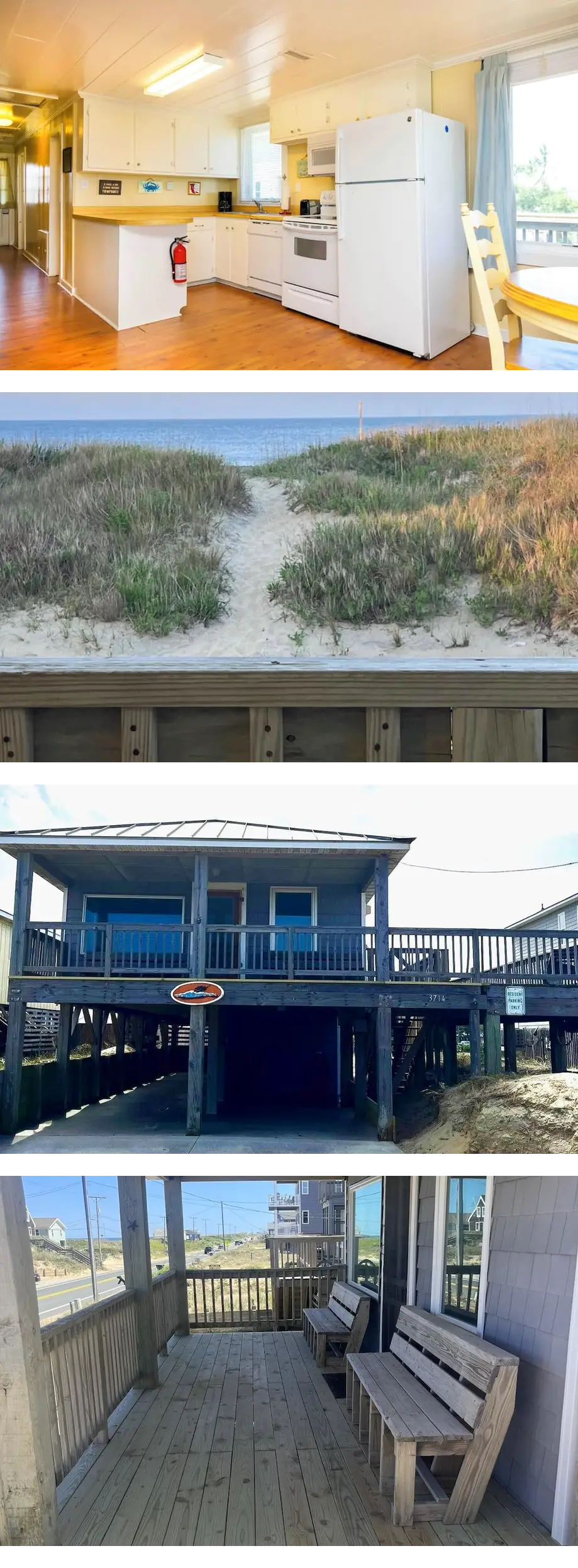 Classic, semi ocean front OBX cottage st...