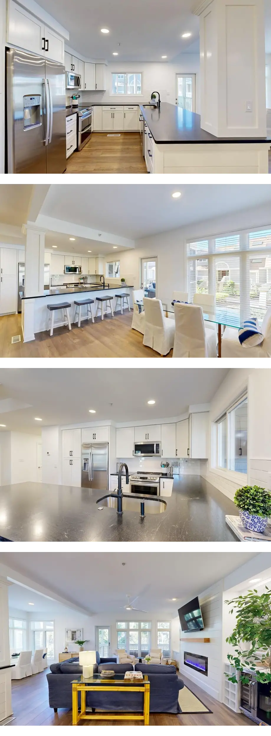 Escape to this recently remodeled, coast...