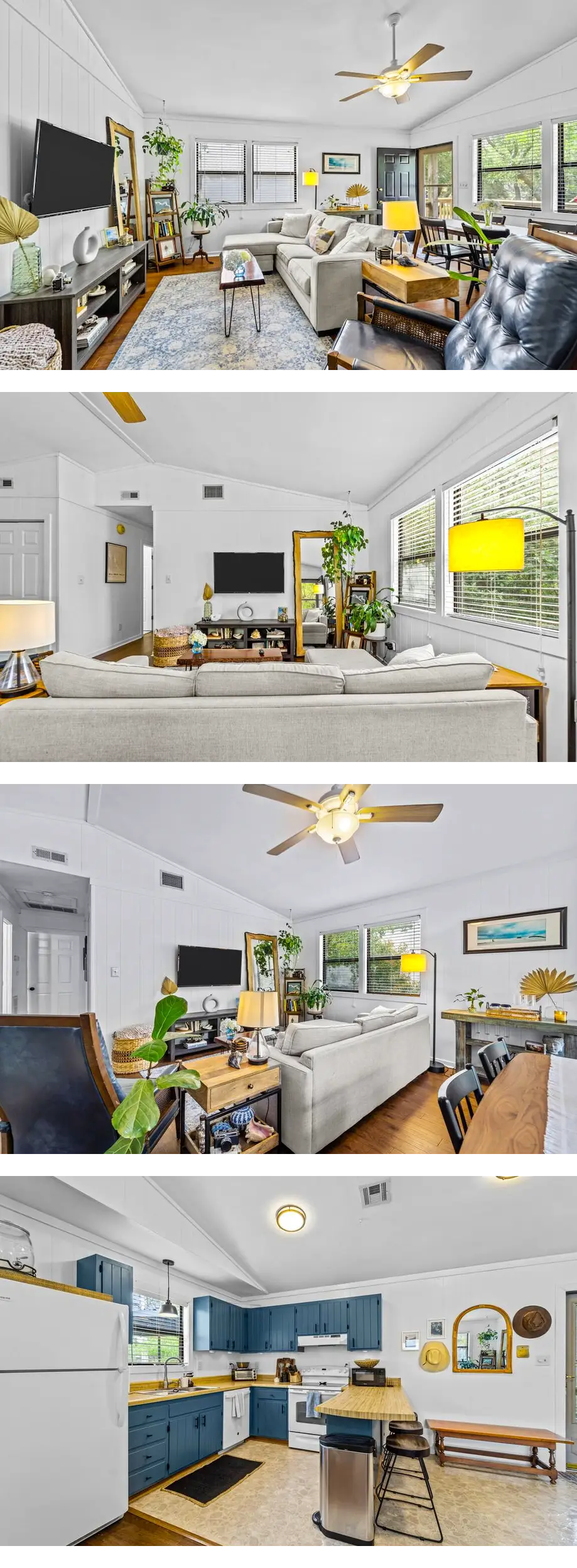 Inviting dog-friendly home with hammock,...