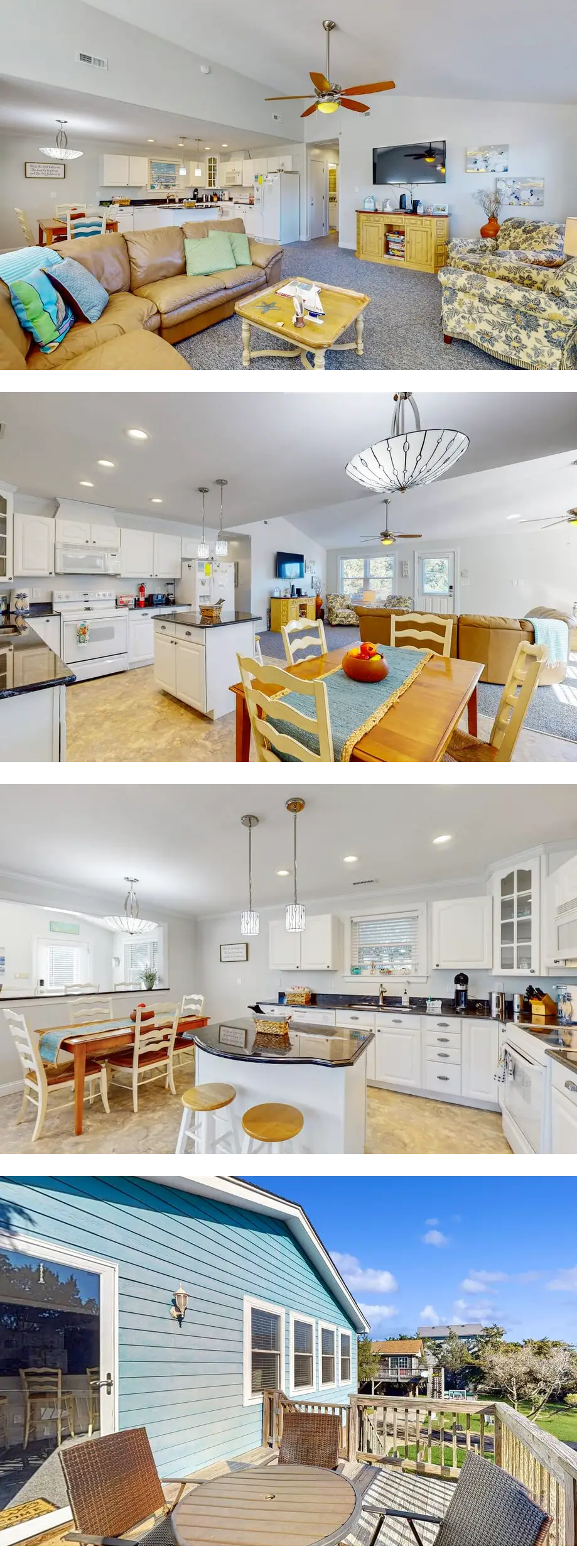 Island home with a shared pool, open lay...