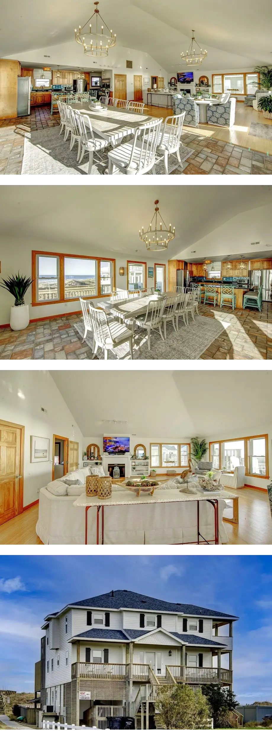 9 Bed Oceanfront in OBX With Pool & 2 Ho...