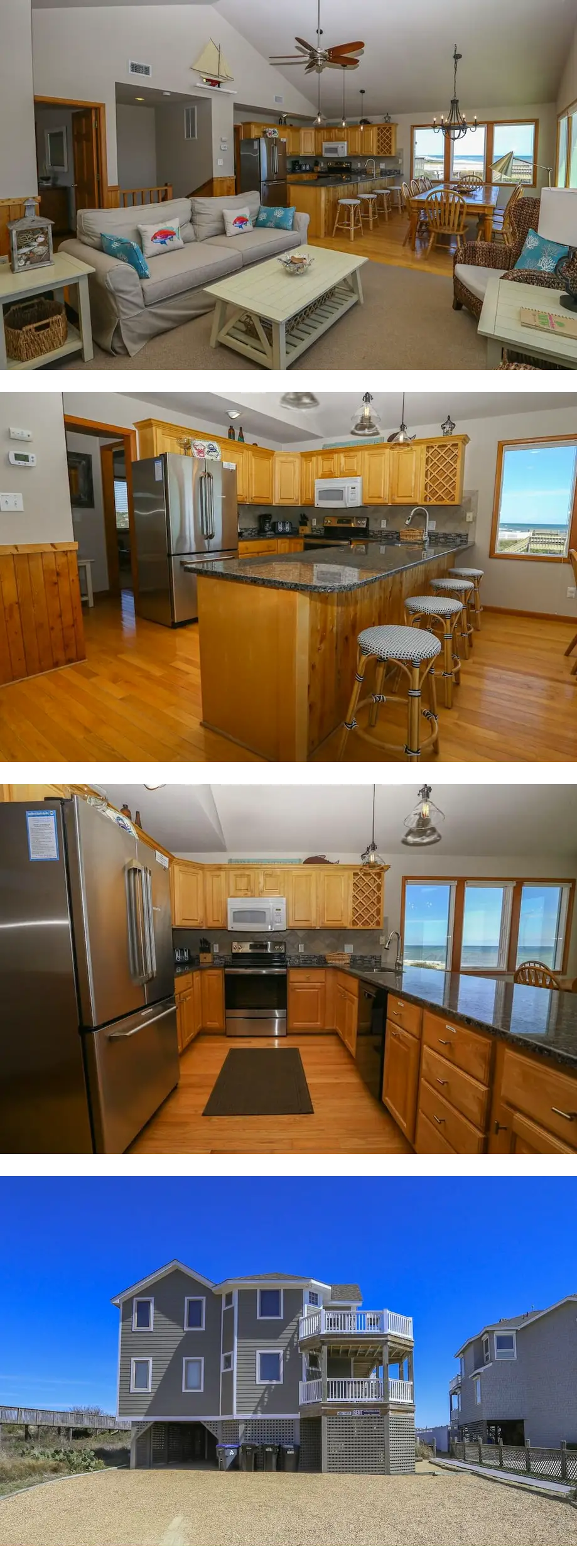 Beautiful OCEANFRONT home in DUCK! 5 bed...