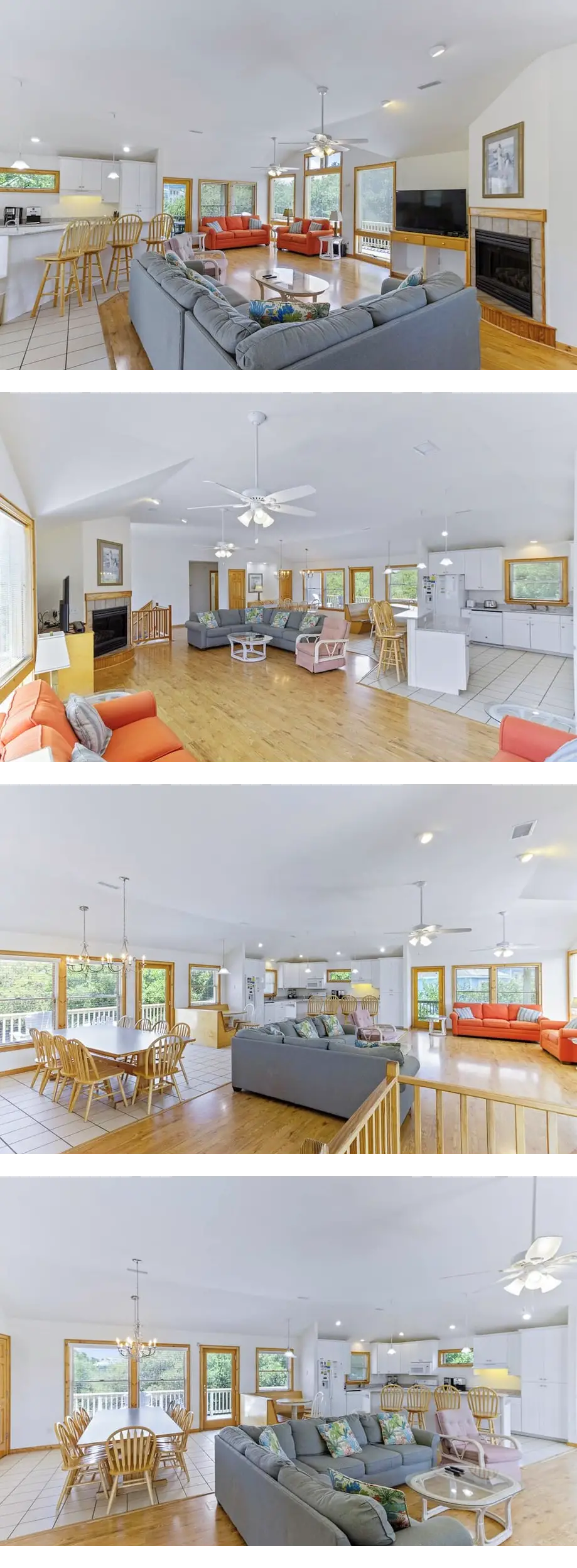Spacious pet-friendly oceanside Duck hom...