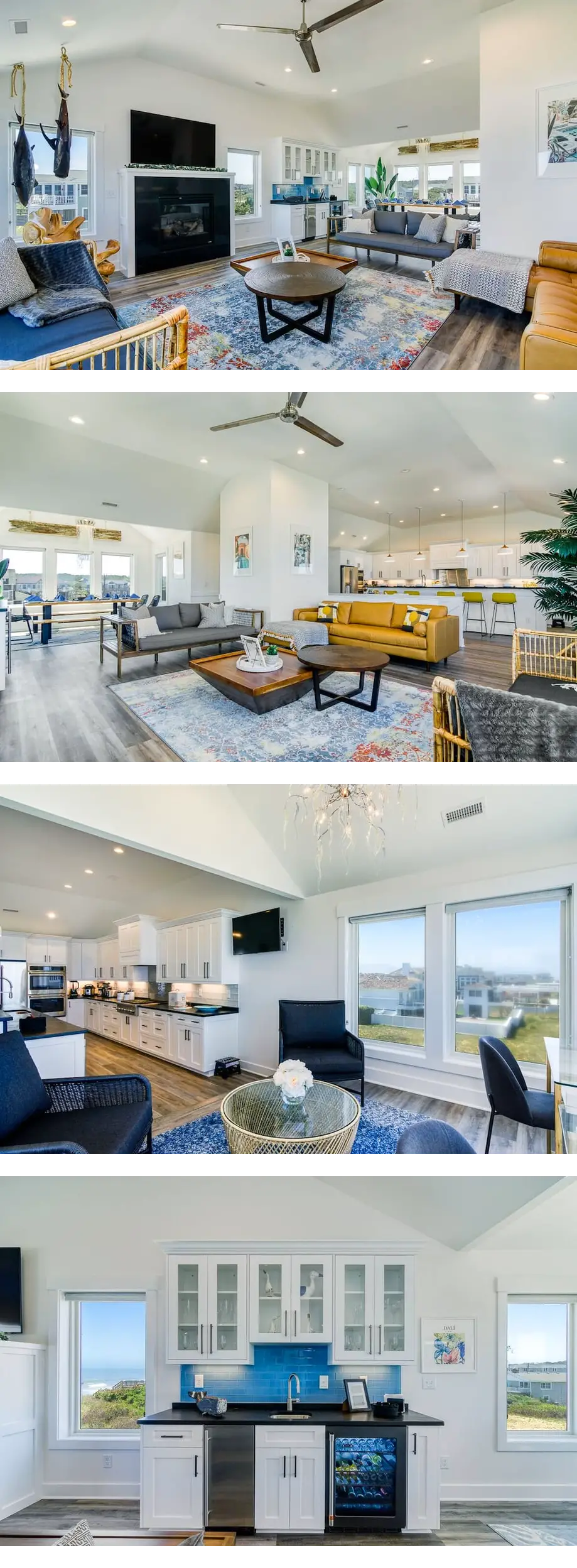 Oceanfront home situated between Kitty H...