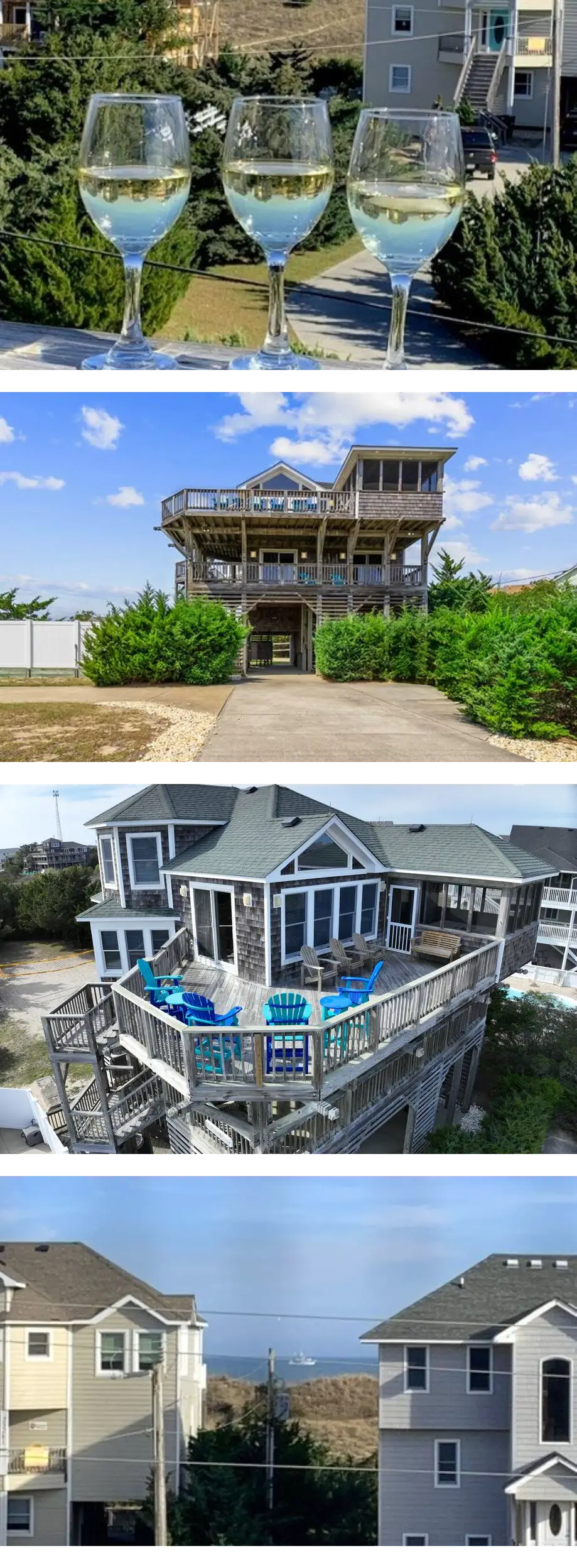 NEW!!  SEMI-OCEANFRONT-Waves, NC: 4-bdrm...