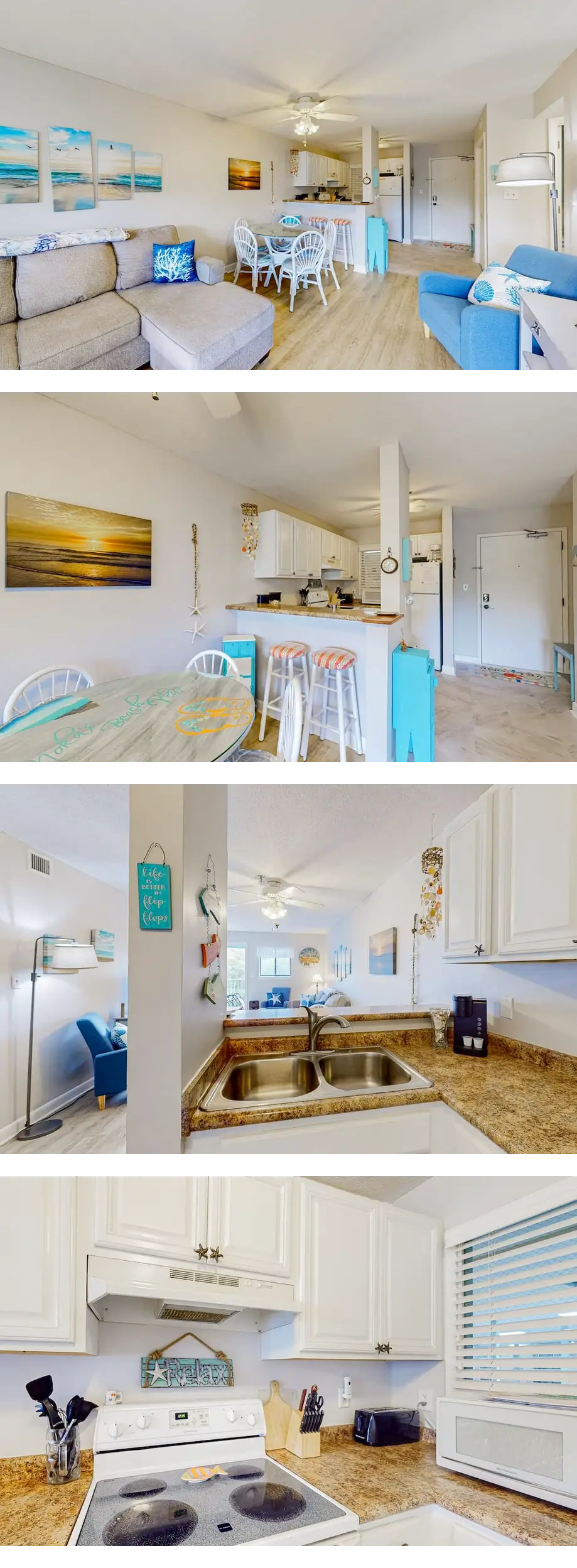 Beach condo with balcony, pools, & hot t...