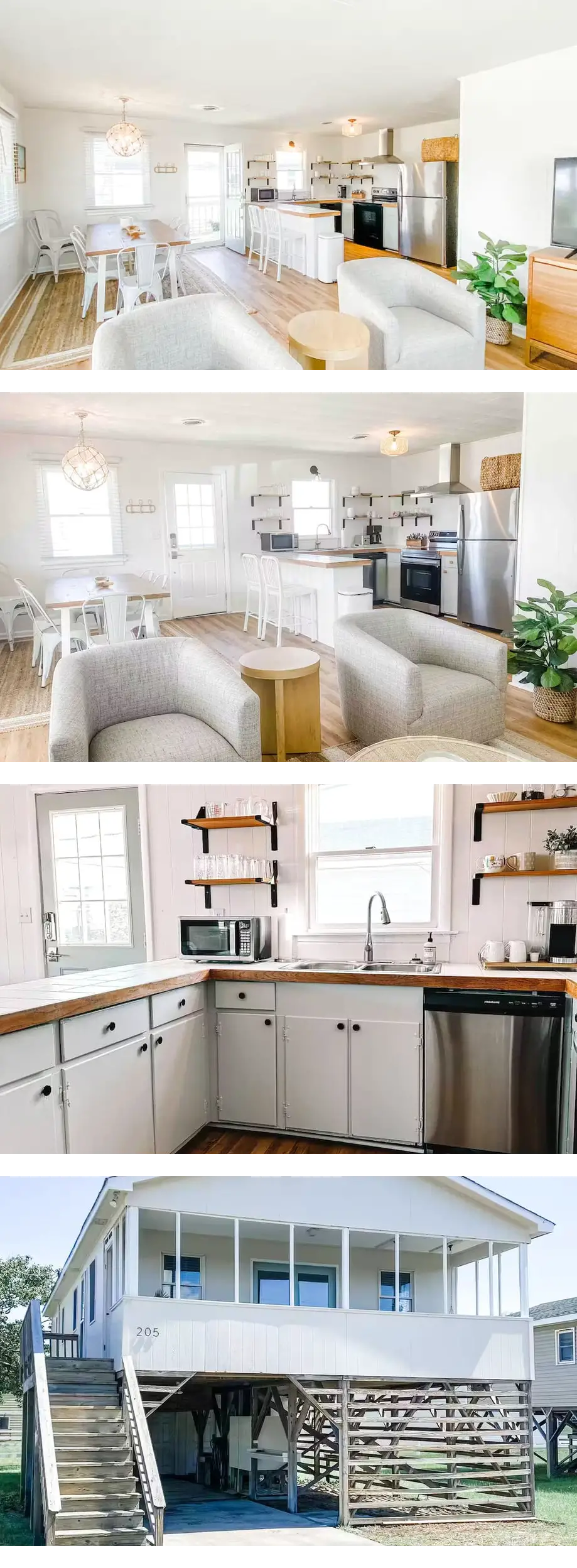Boho Beach Cottage - 1 block to beach! E...