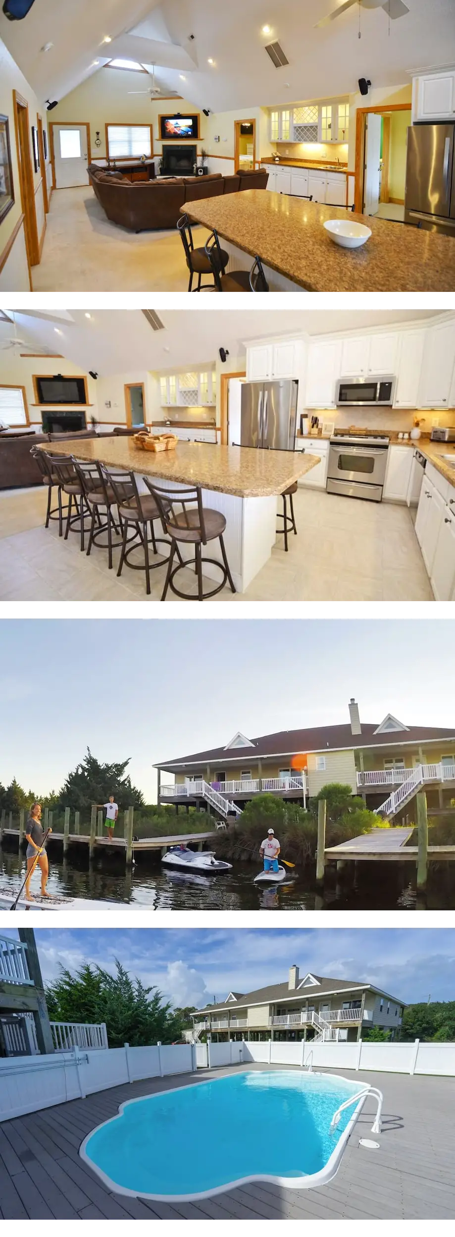 Canal Front All One level - 4 Bedroom Ho...