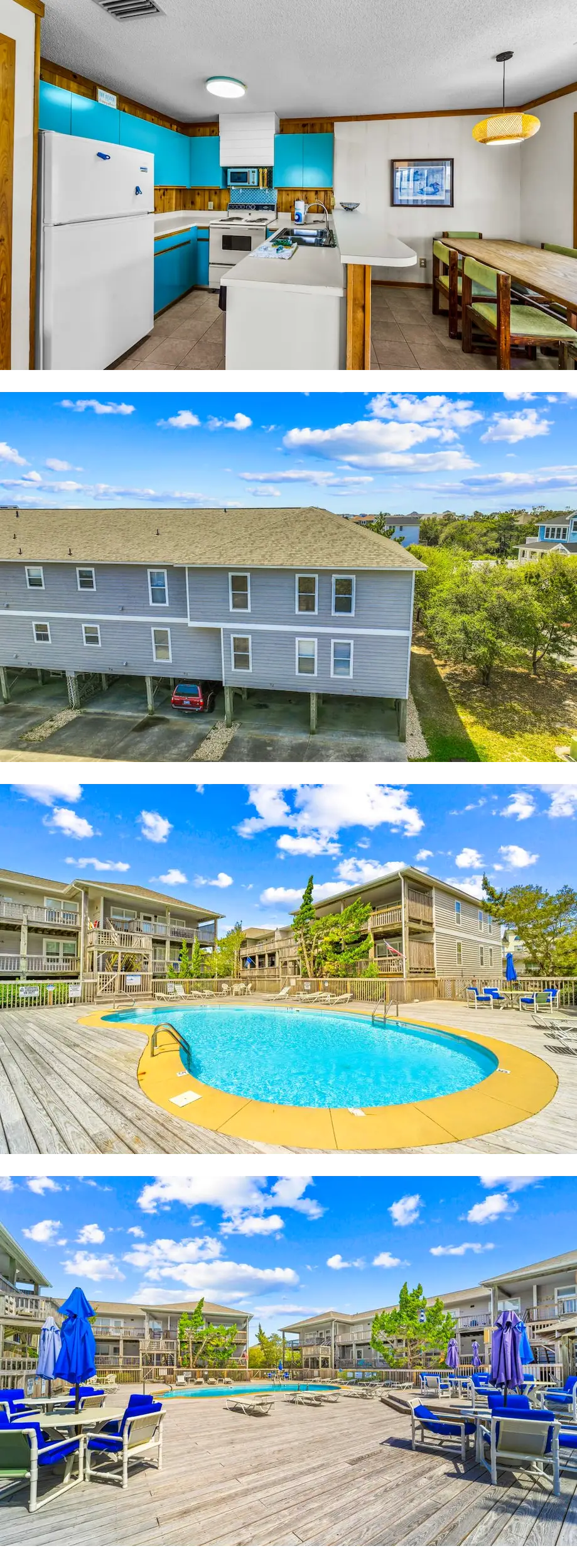 3BR with pool, tennis court, & balcony