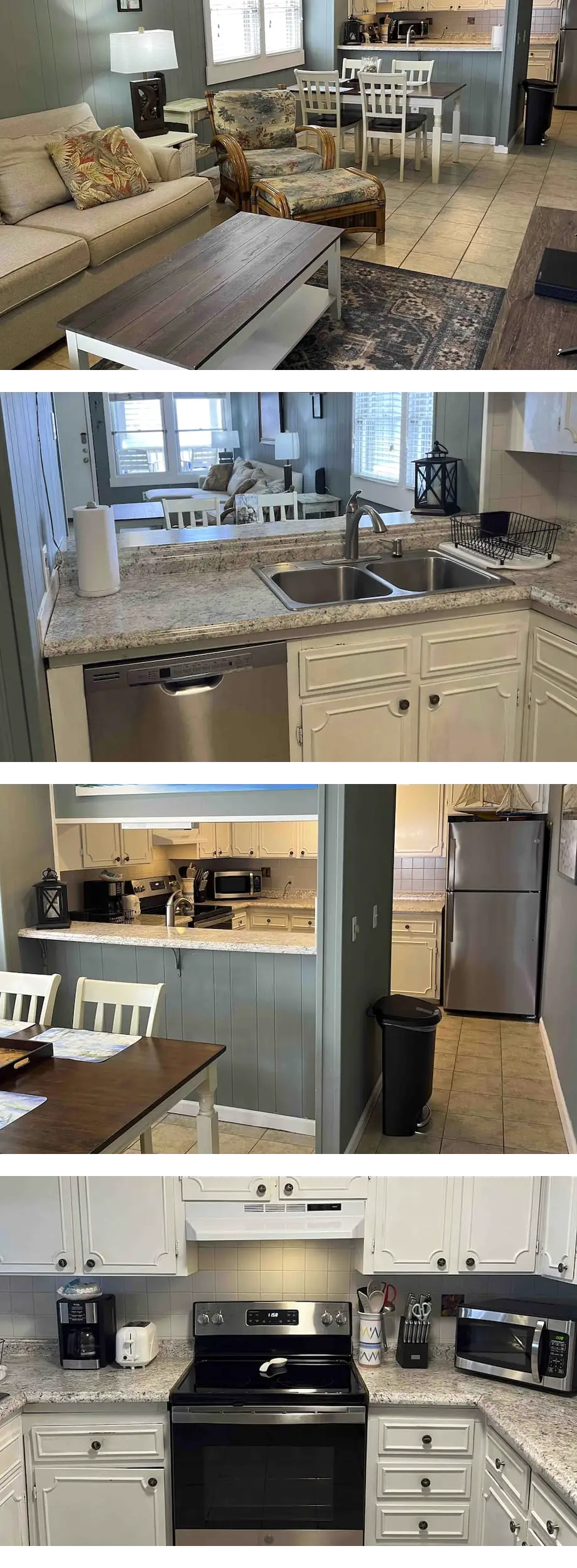 2 BR ocean view condo w/AC and beach acc...