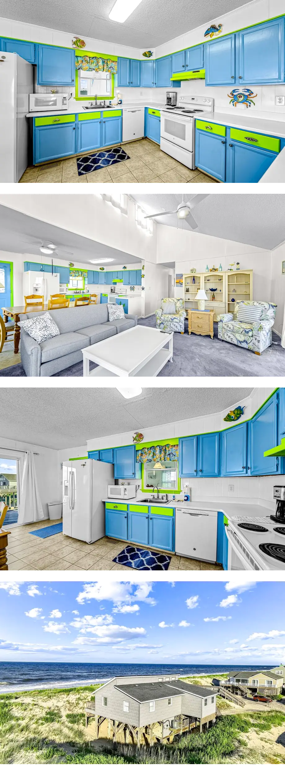 3BR house w/ ocean views, large deck, W/...