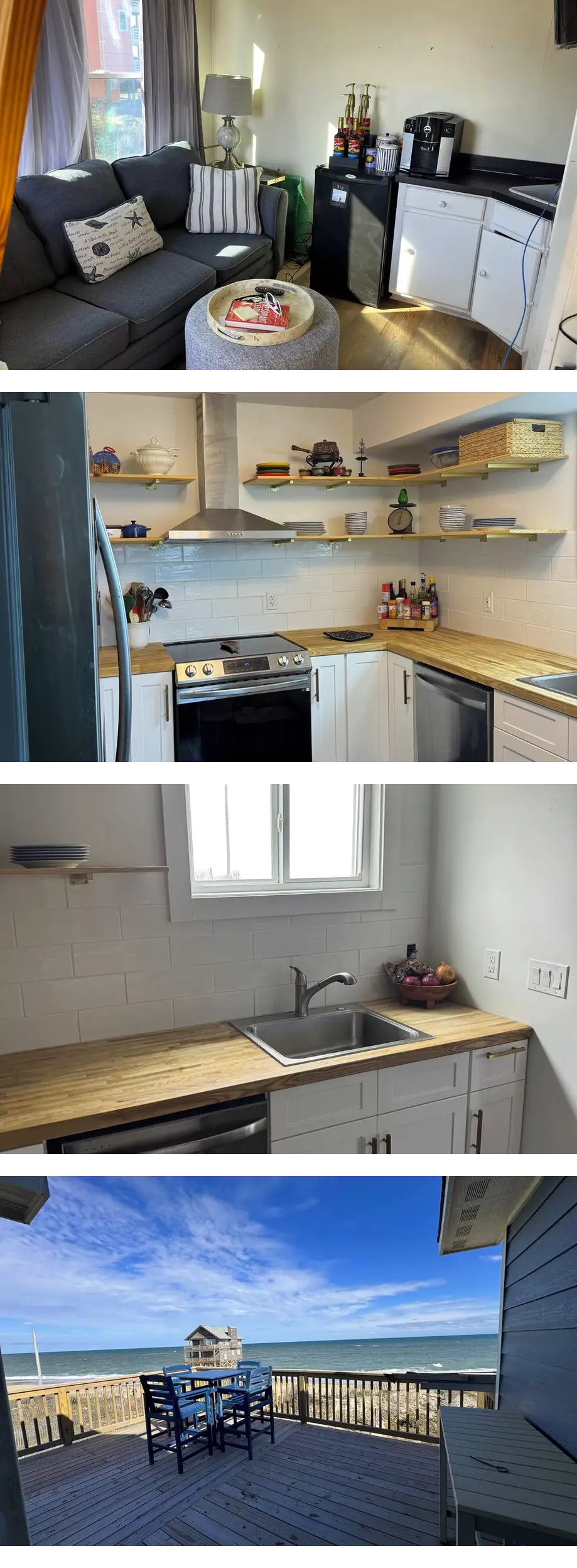 Beachfront house with guest house on Out...